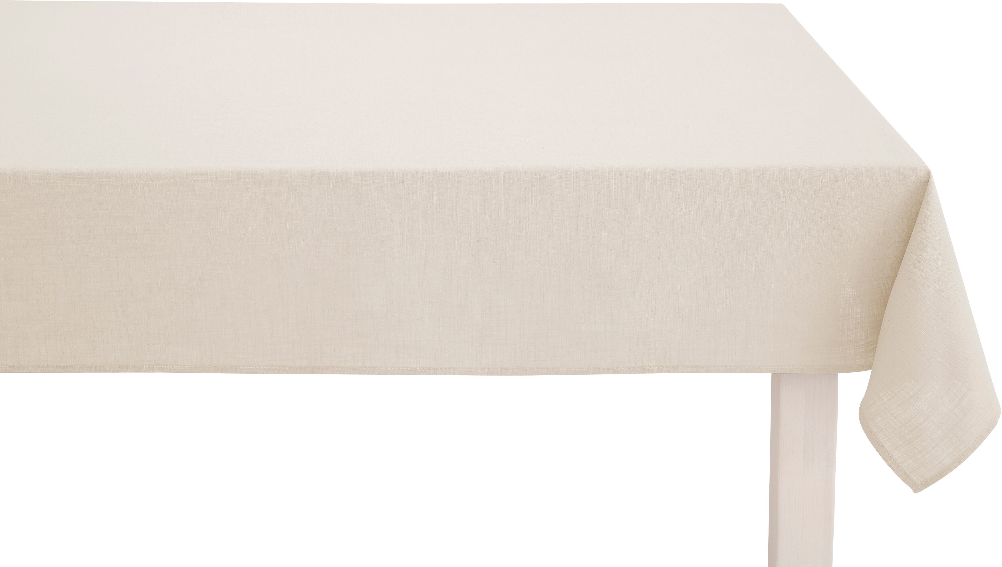 GOODproduct Tischdecke »Anjella«, (1 St.), aus Bio-Baumwolle beige