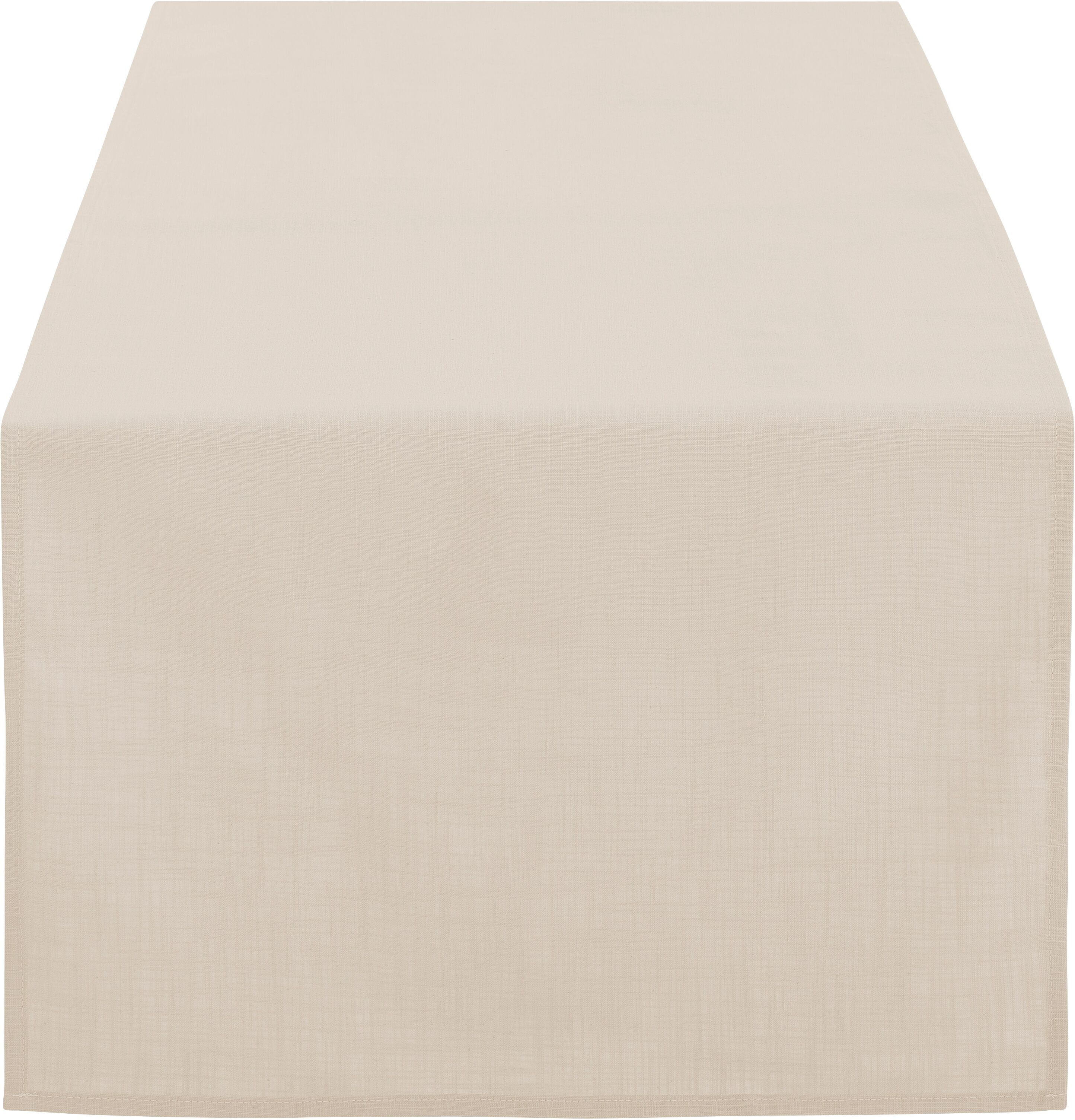 GOODproduct Tischläufer »Anjella«, (1 St.), aus Bio-Baumwolle beige