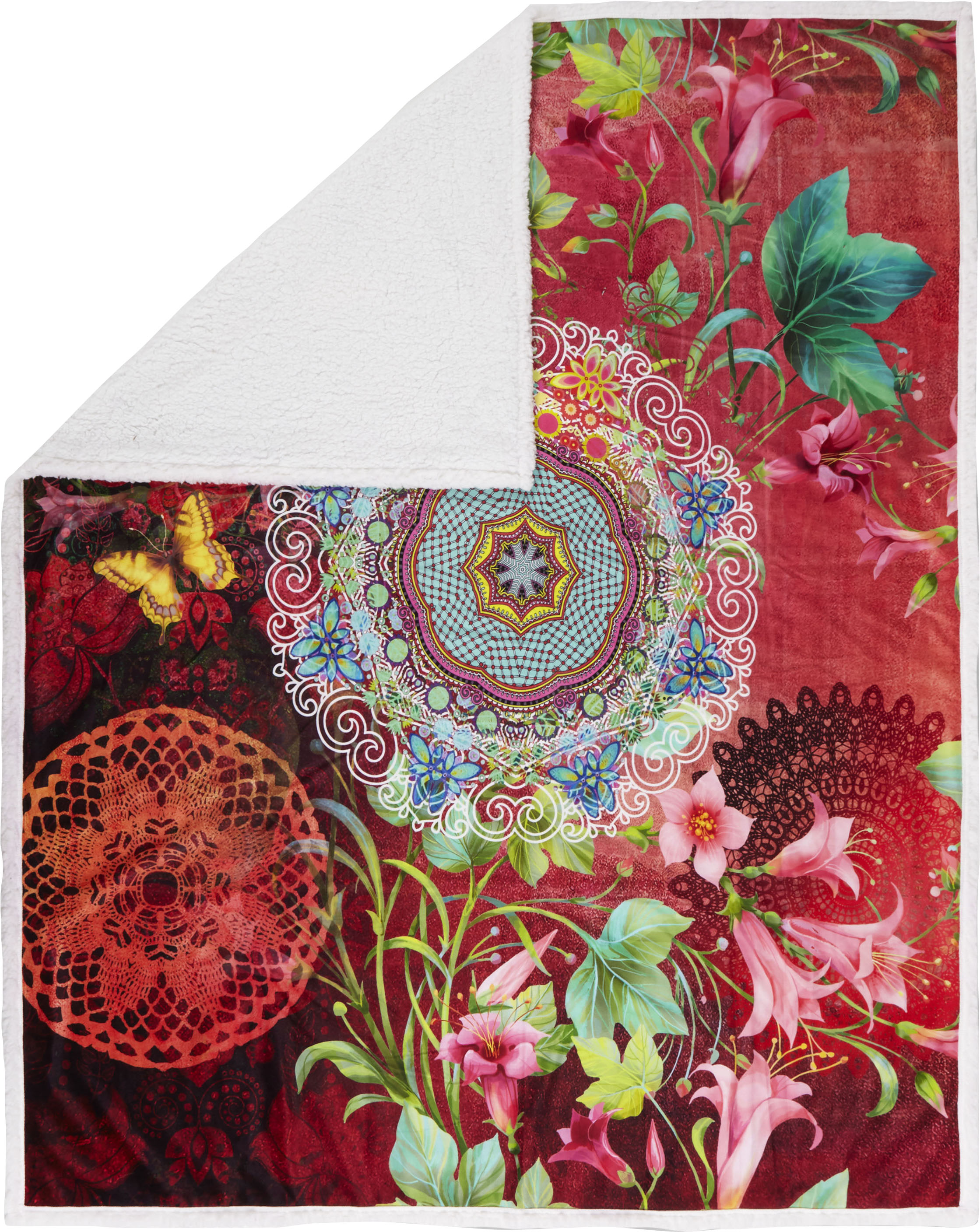 hip Plaid »Novali«, mit Mandala und Blumen   130x160 cm
