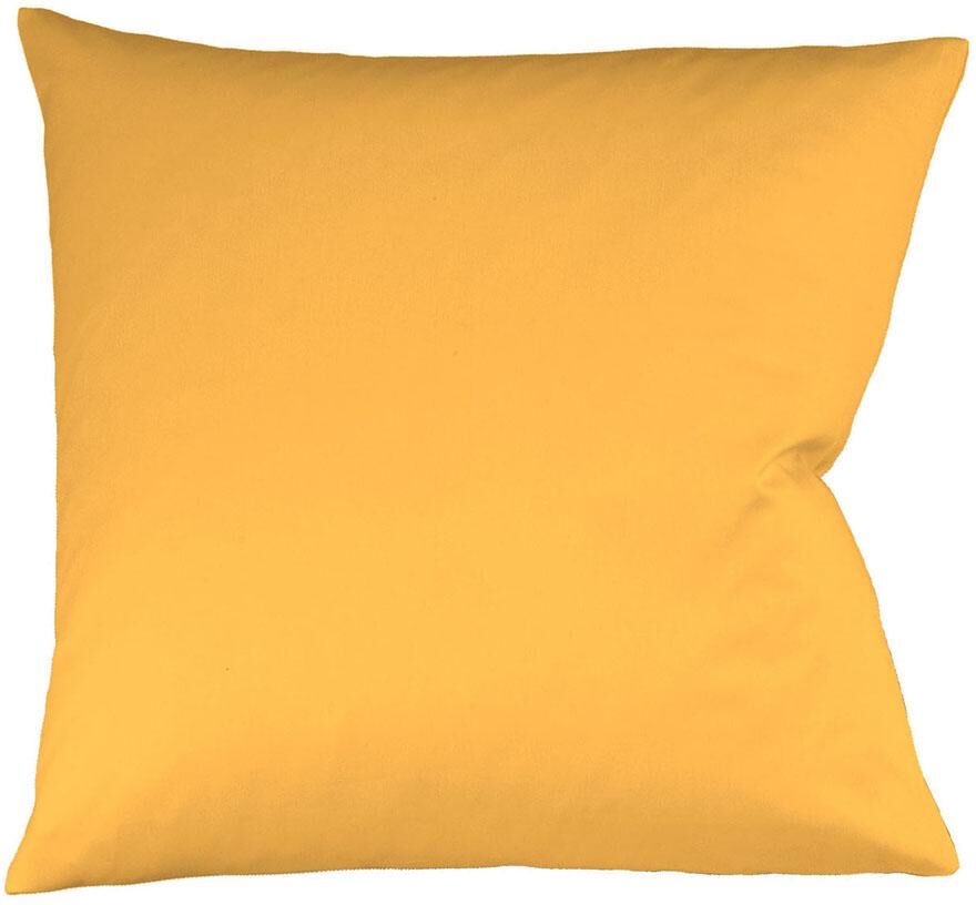 fleuresse Kissenbezug »Colours«, (2 St.), aus feinstem Mako-Satin gelb  2x 40x40 cm