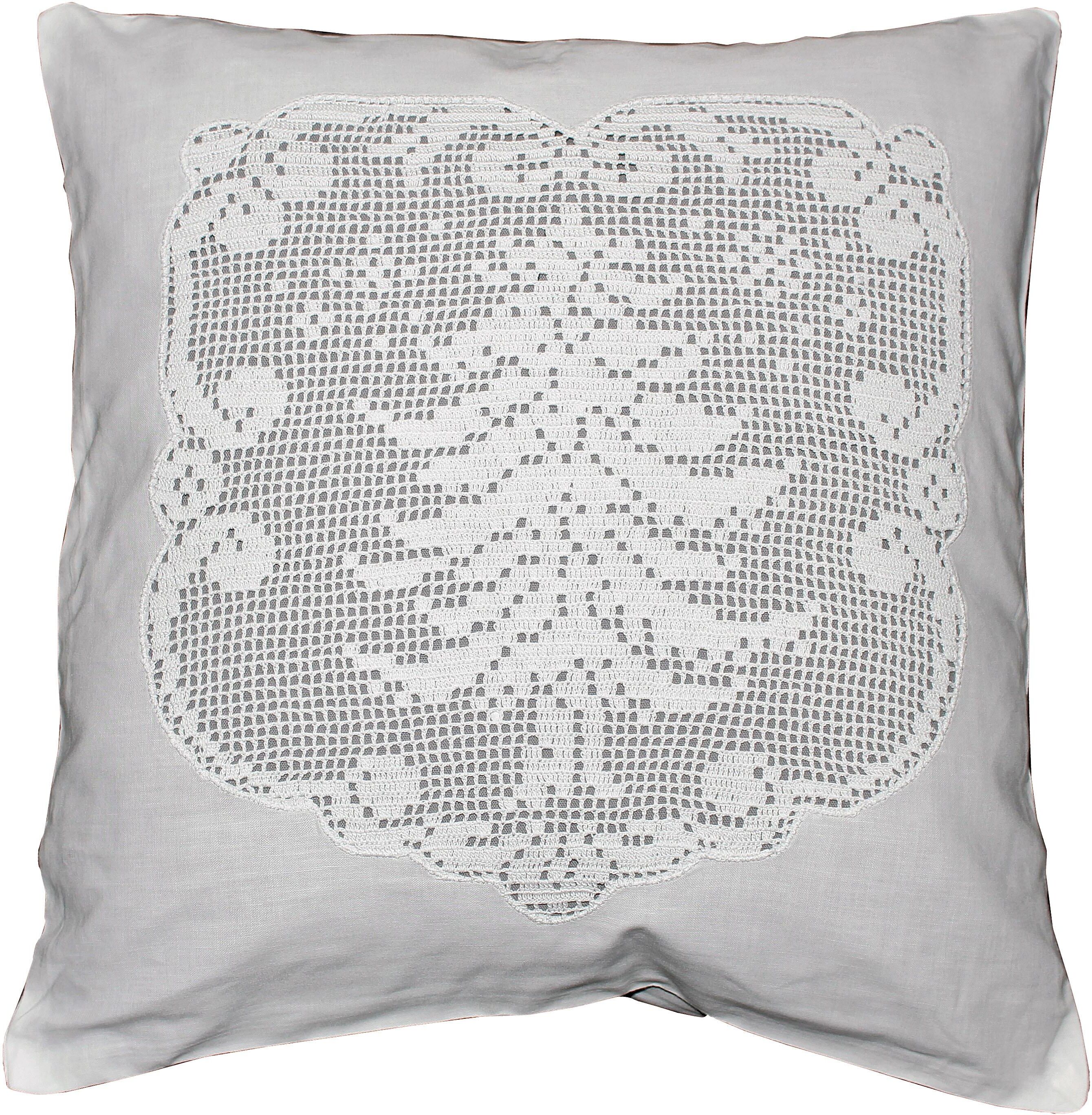 Hossner - ART OF HOME DECO Kissenhülle »TANNENBAUM«, (1 St.) weiss  1x 40x40 cm