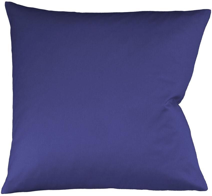 fleuresse Kissenbezug »Colours«, (2 St.), aus feinstem Mako-Satin blau  2x 80x80 cm