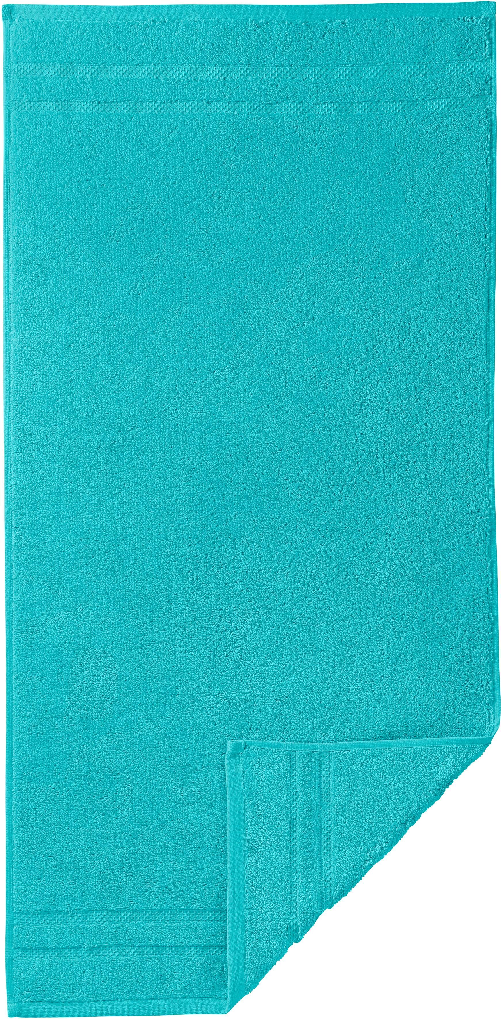 Egeria Gästehandtuch »Micro Touch«, (3 St.), mit Bordüre blau Größe 3x 30x50 cm