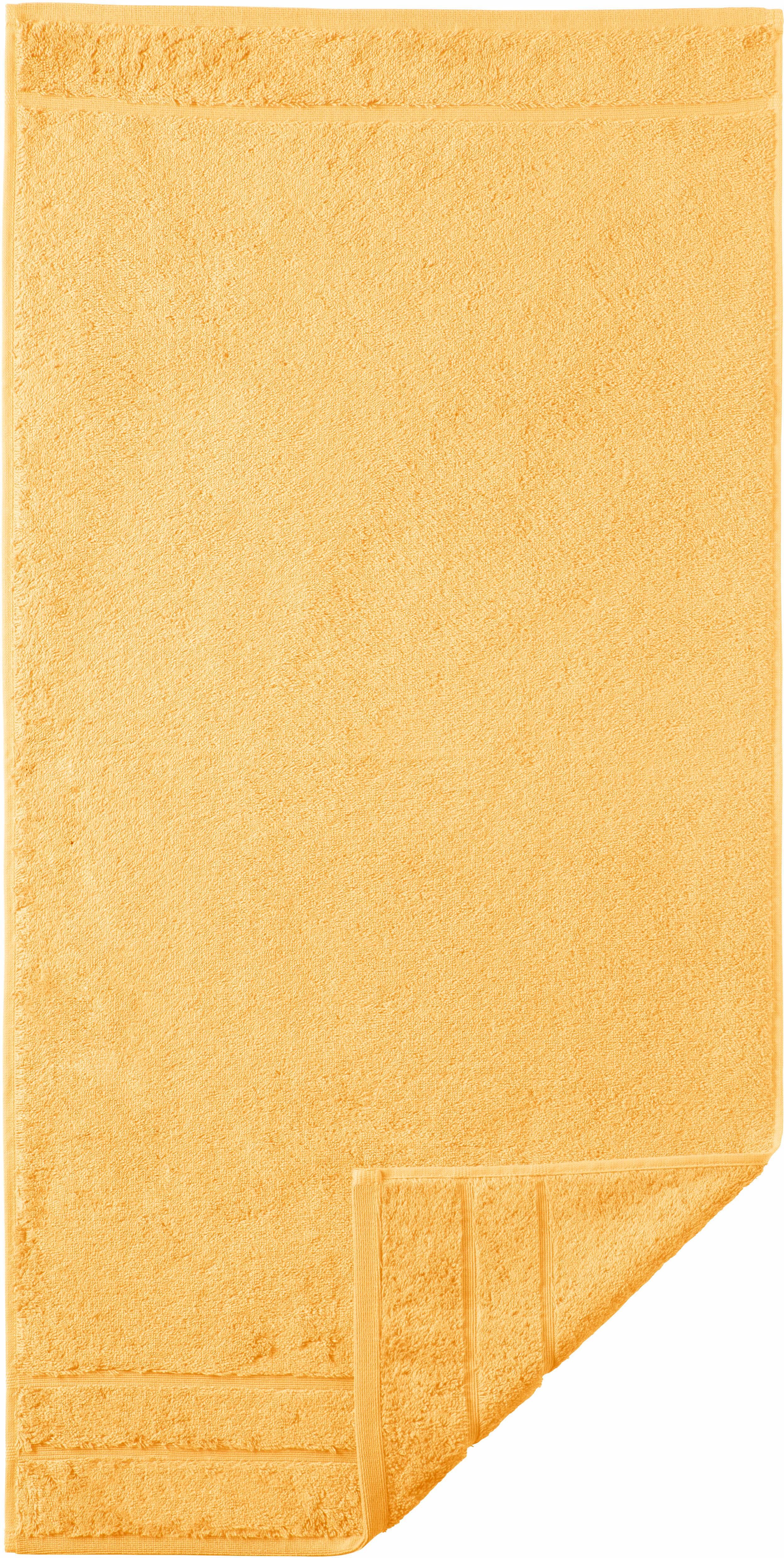 Egeria Badetuch »Prestige«, (1 St.), in Uni mit Bordüre gelb Größe 1x 70x140 cm