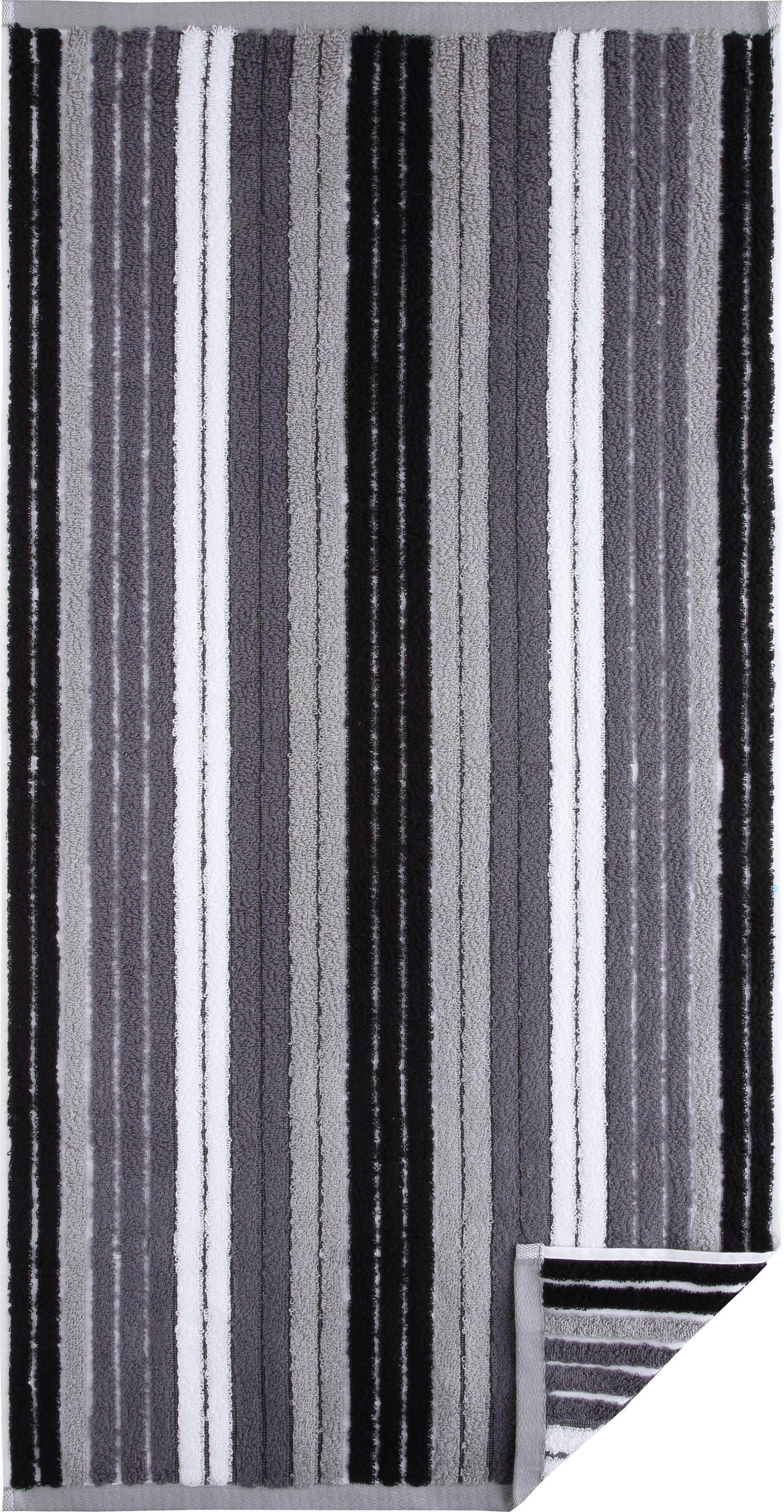Egeria Badetuch »Jan«, (1 St.), mit mehrfarbigen Streifen grau Größe 1x 70x140 cm