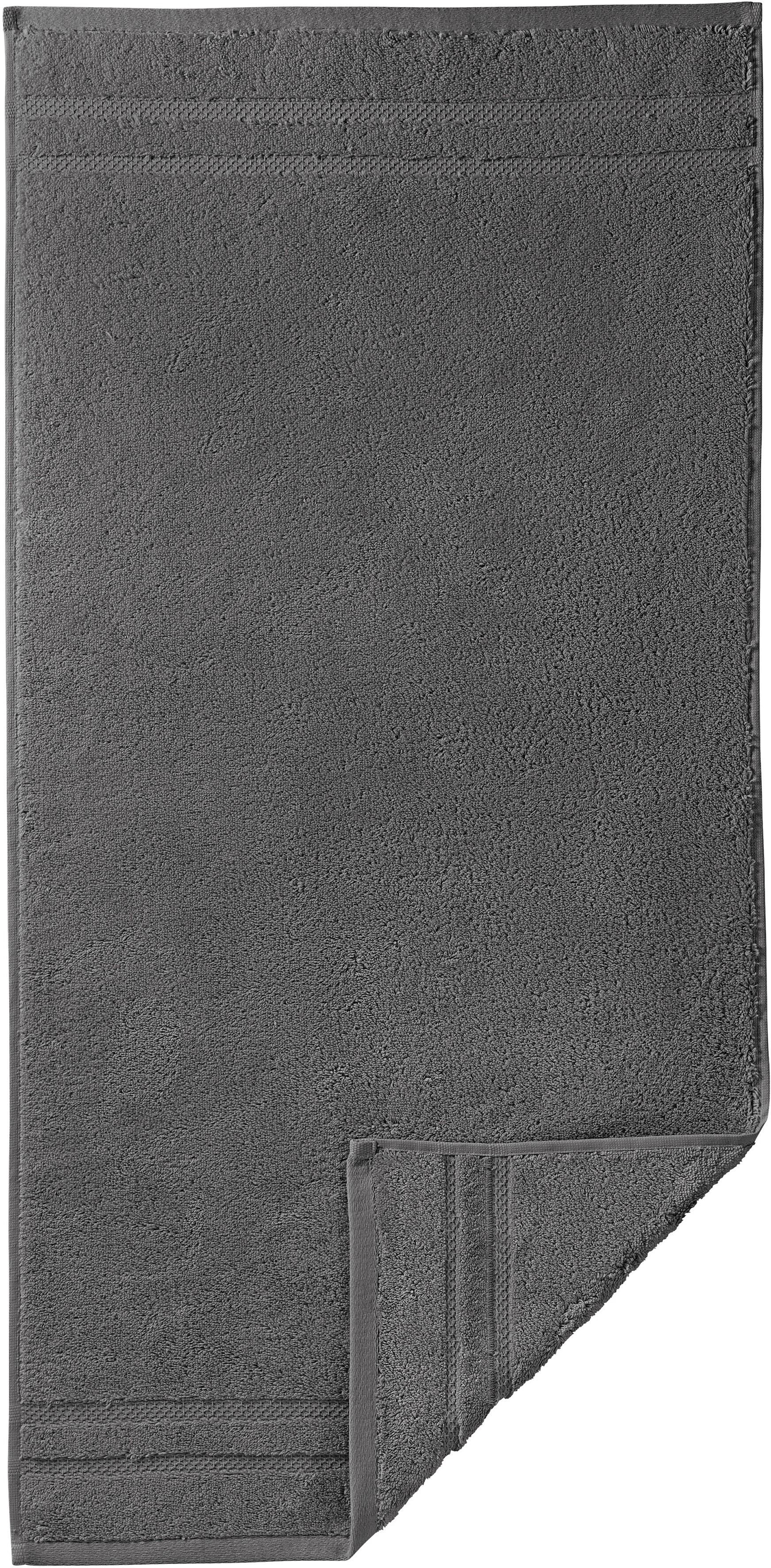 Egeria Badetuch »Micro Touch«, (1 St.), mit Bordüre grau Größe 1x 70x140 cm