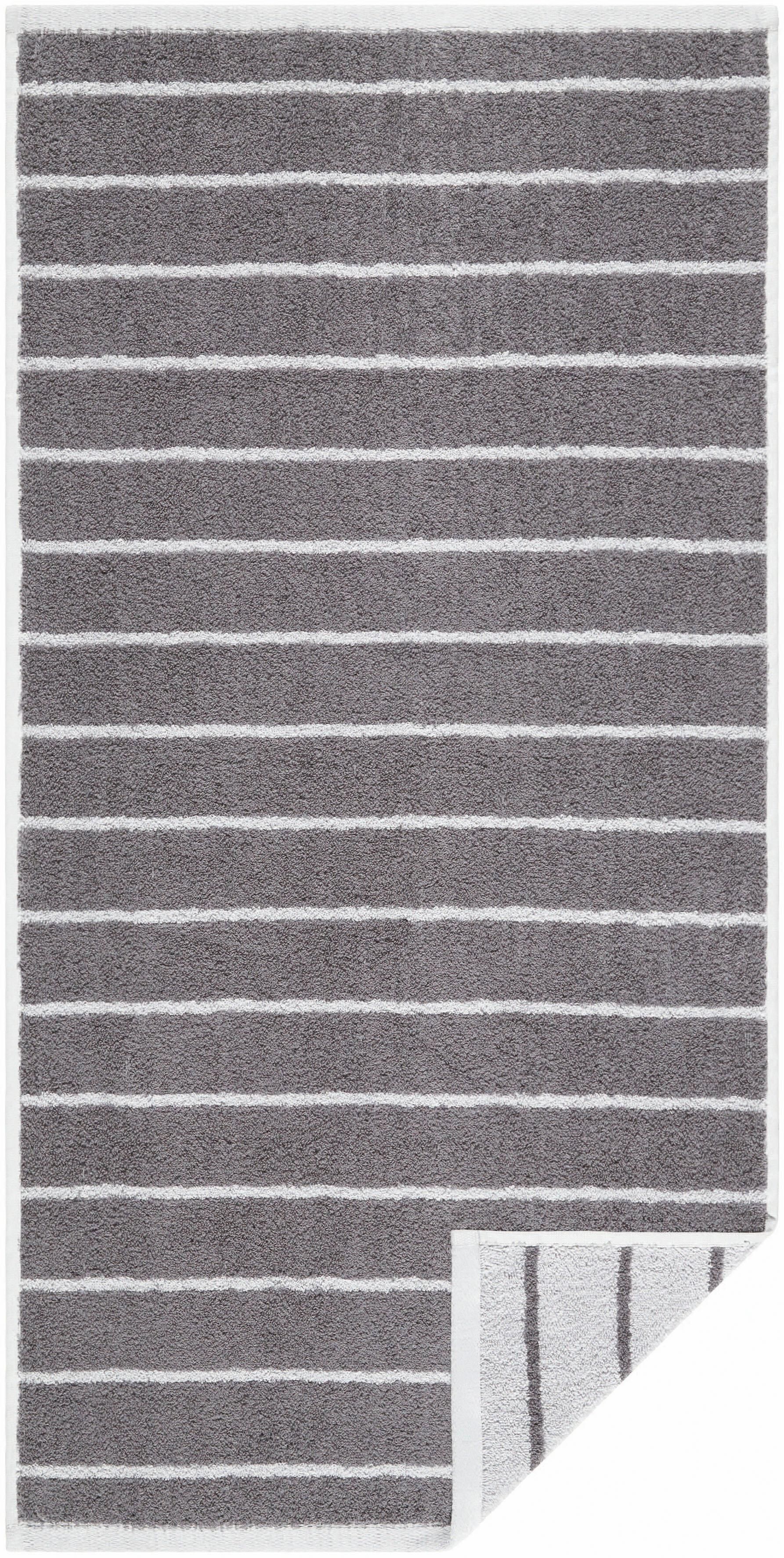 Egeria Badetuch »Line«, (1 St.), im Streifendesign grau Größe 1x 70x140 cm