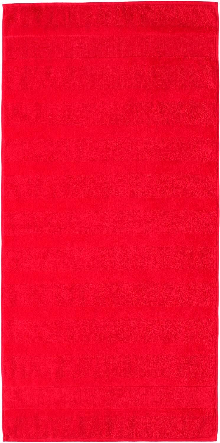 Cawö Handtücher »Noblesse²«, (2 St.), mit Kordelaufhänger rot Größe 2x 50x100 cm