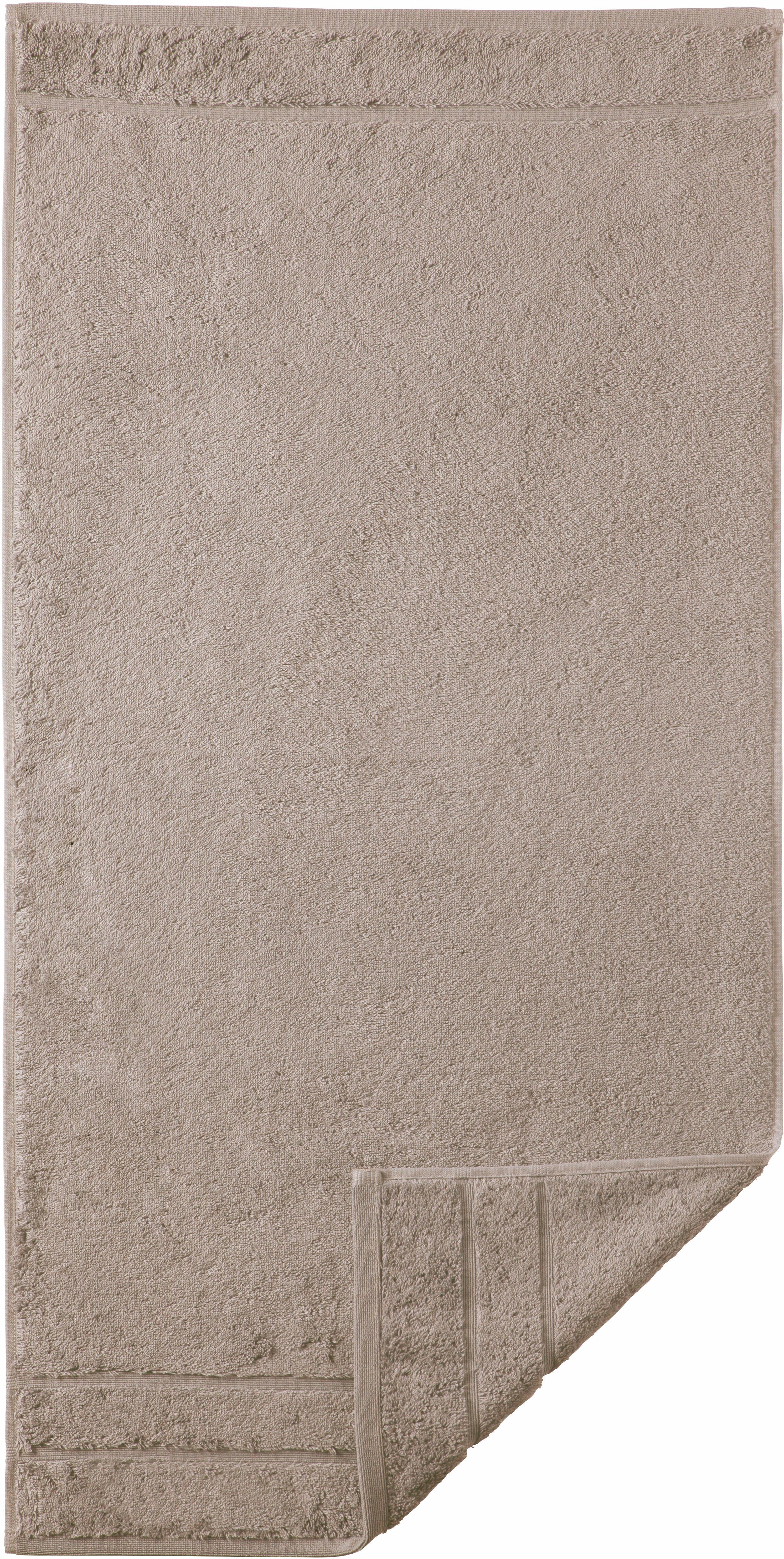 Egeria Badetuch »Prestige«, (1 St.), in Uni mit Bordüre grau Größe 1x 70x140 cm