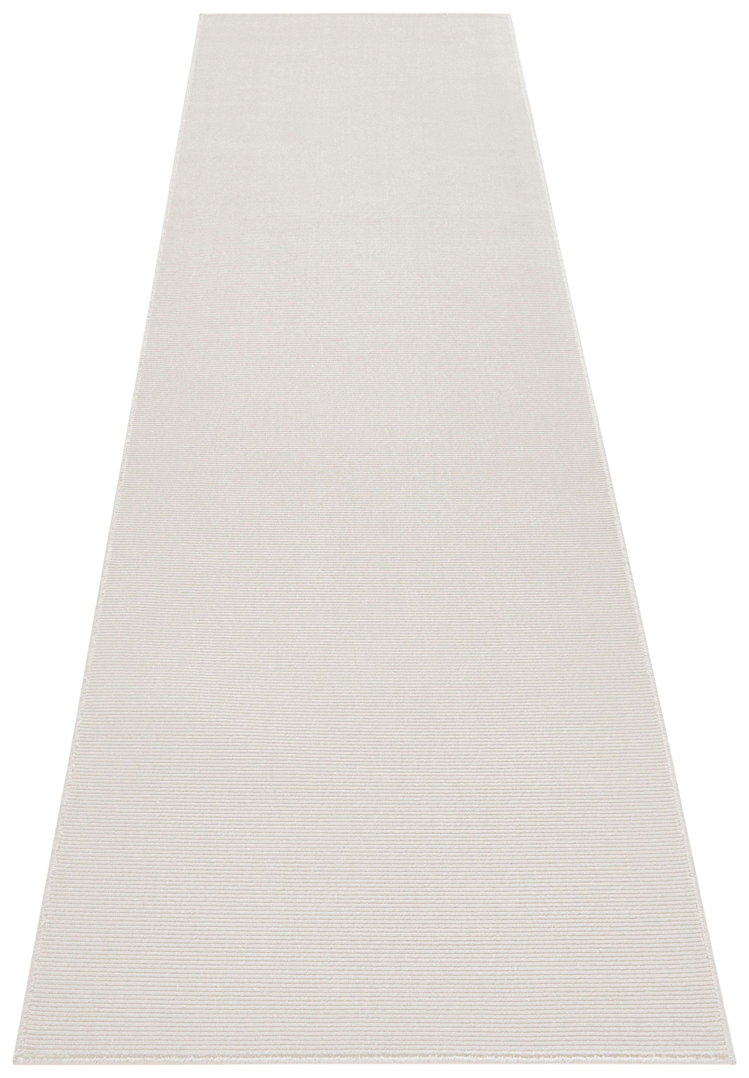 ELLE DECORATION Läufer »Alagnon«, rechteckig, 6 mm Höhe, Kurzflor, Streifen... beige Größe 80x250 cm