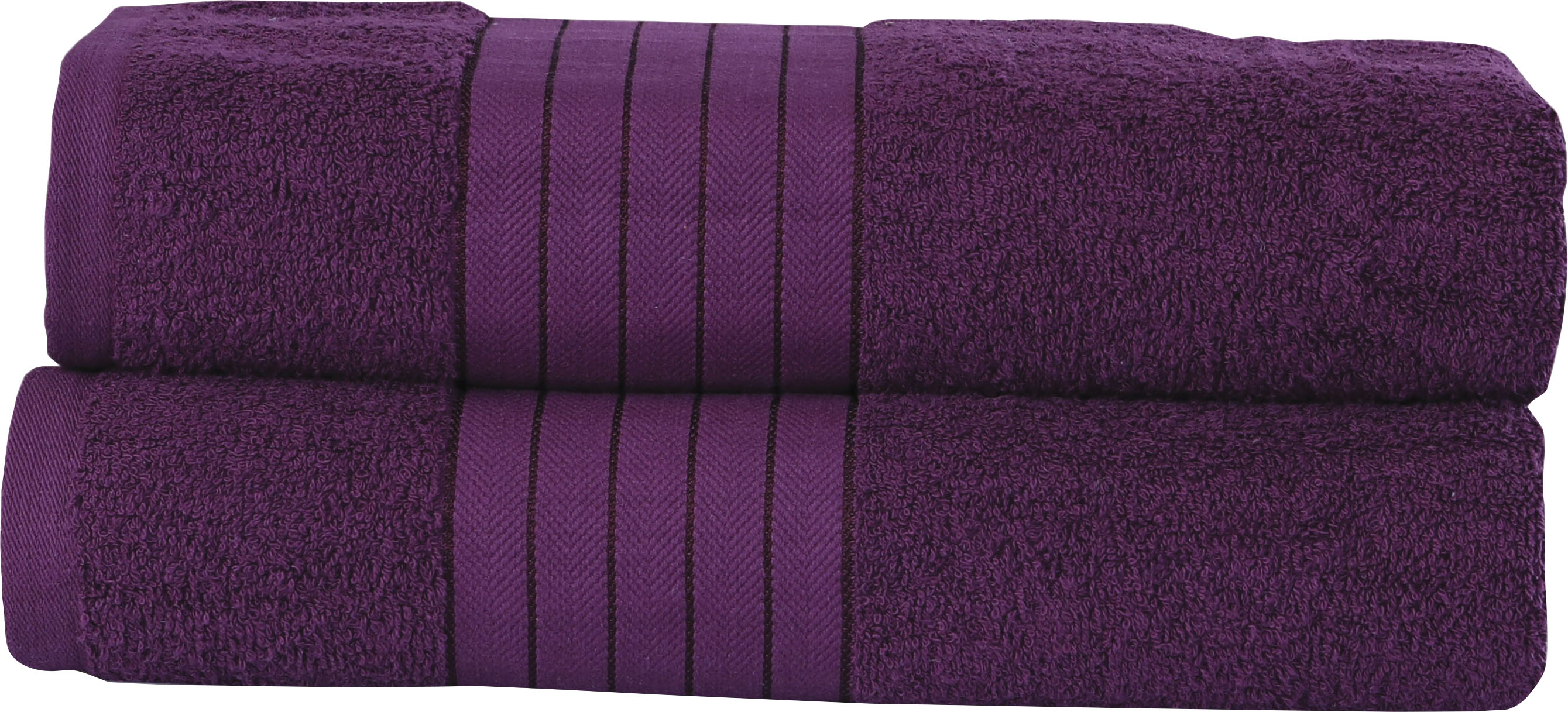 good morning Badetuch »Uni Towels«, (2 St.), mit gewebtem Rand rot Größe 2x 70x140 cm