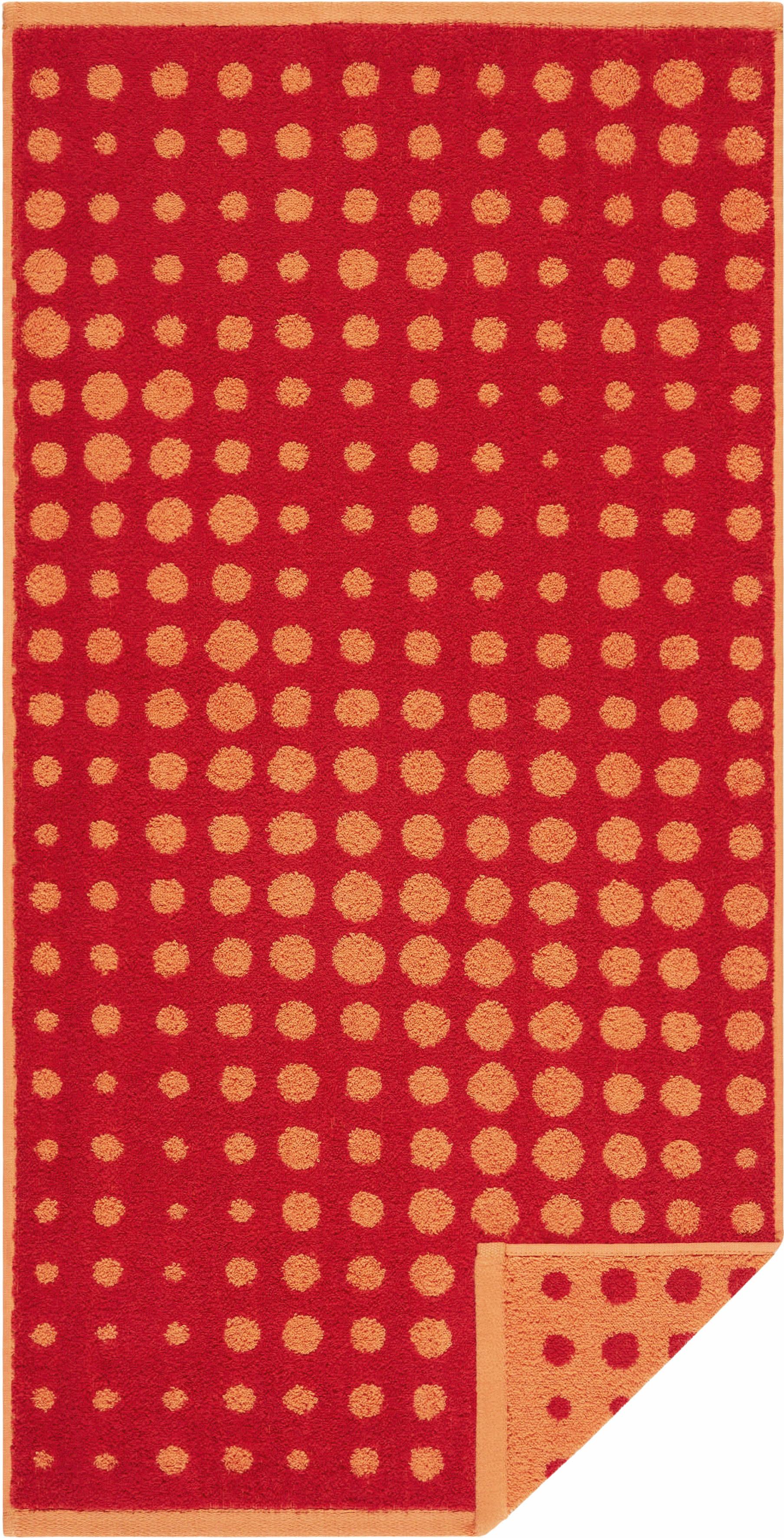 Egeria Badetuch »DOT«, (1 St.), mit Muster rot Größe 1x 70x140 cm