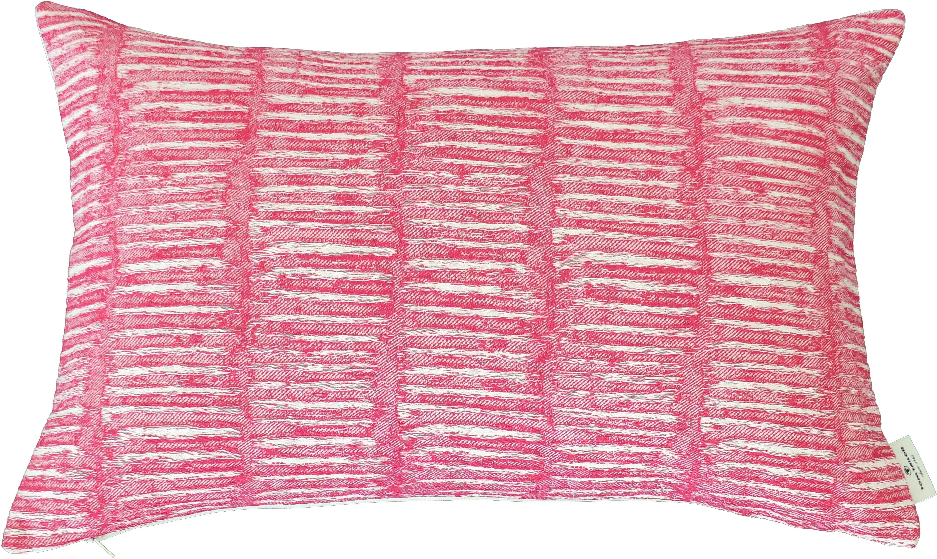 TOM TAILOR Kissenhülle »Dashed Weaving«, (1 St.) soft pink Größe 1x 55x35 cm