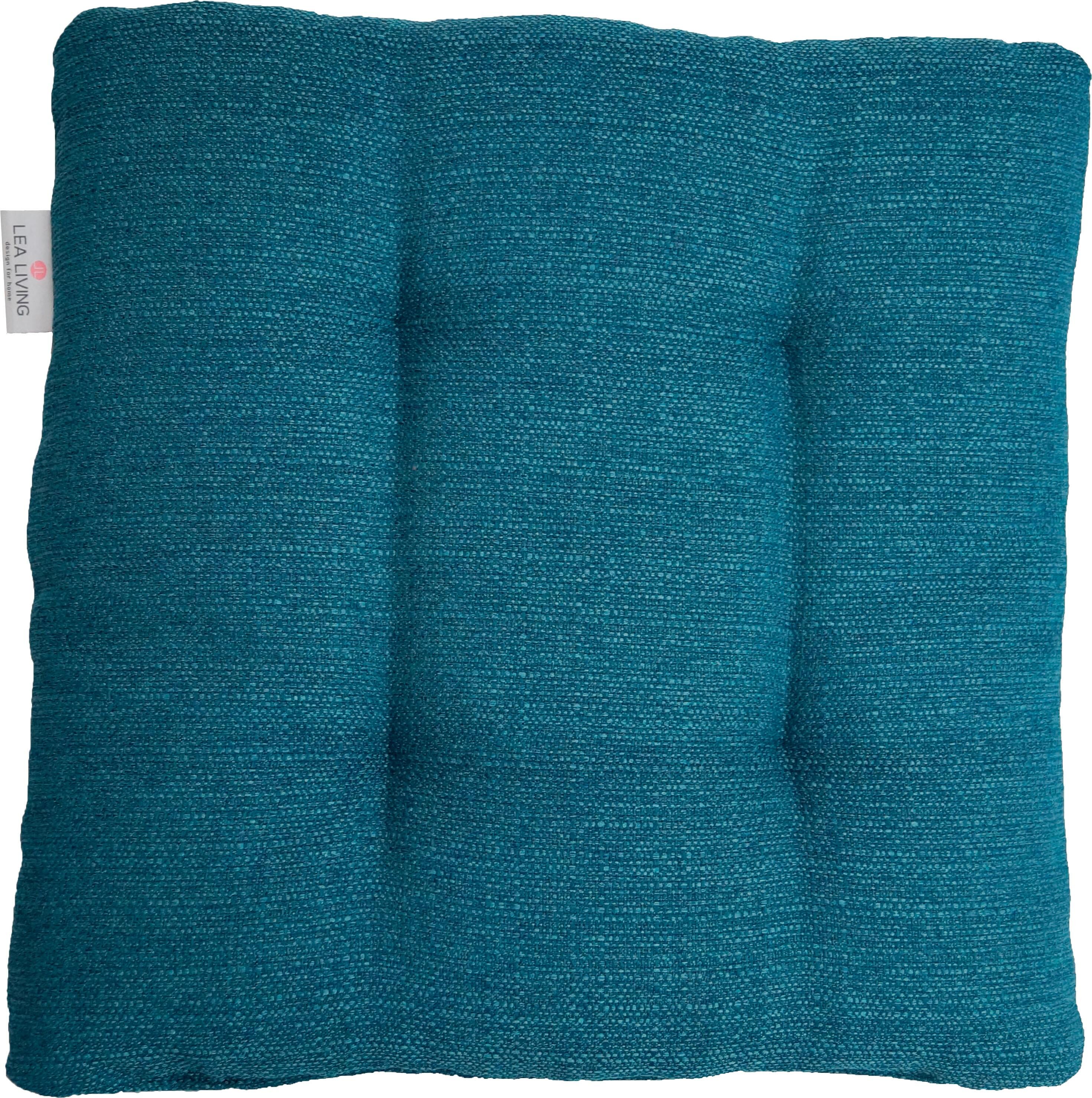 Dohle&Menk Sitzkissen »Portland«, (1 St.), in Struktur-Optik blau Größe 1x 42x42 cm