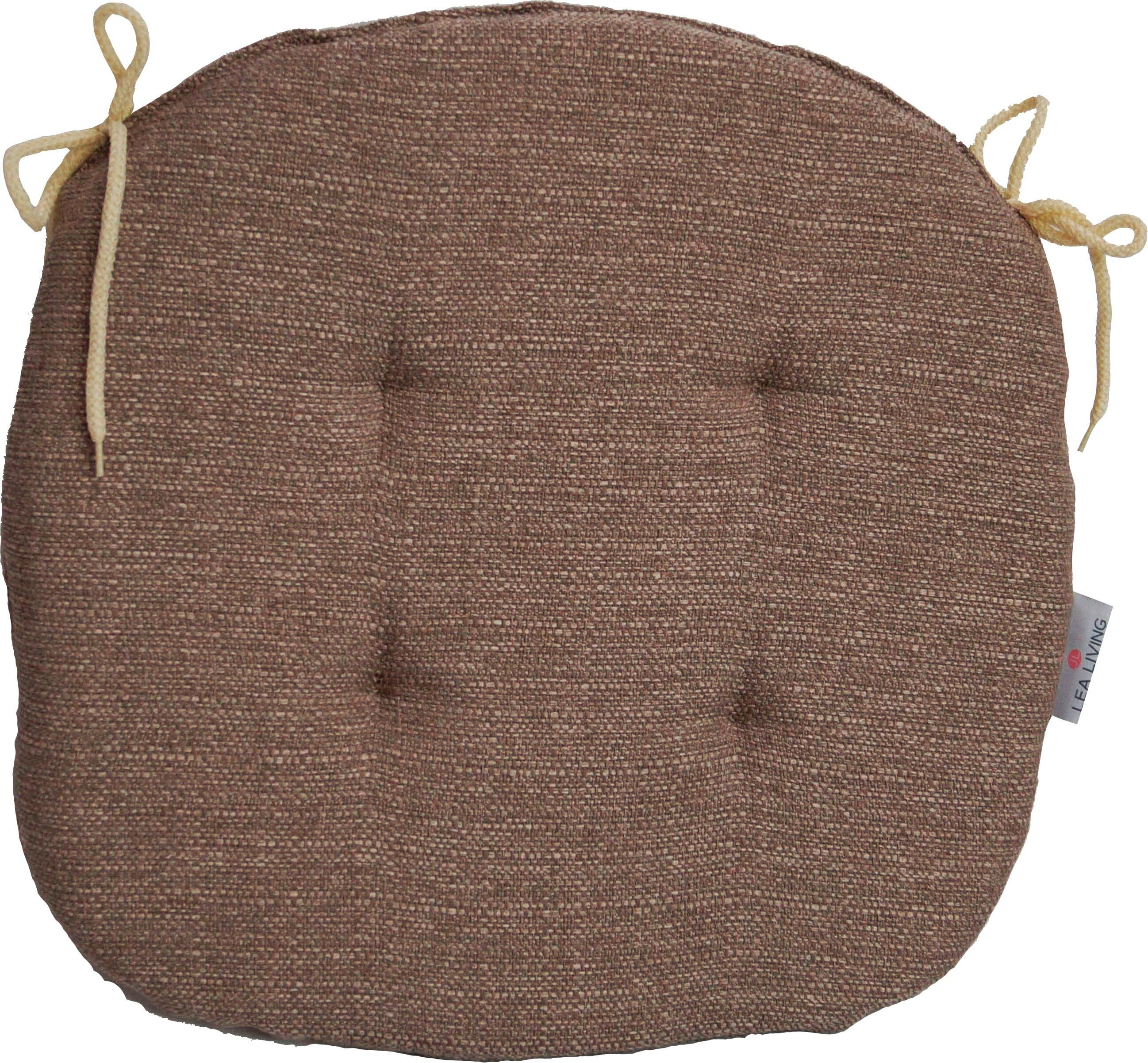 Dohle&Menk Sitzkissen »Portland«, (1 St.), in Struktur-Optik beige Größe 1x 39x41 cm