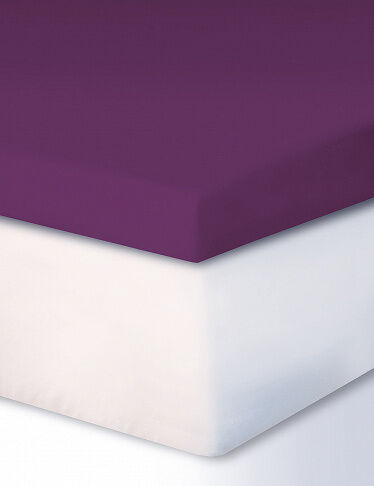 Living Home Fixleintuch für Boxspring-Topper, 140-160 x 200 cm, violett