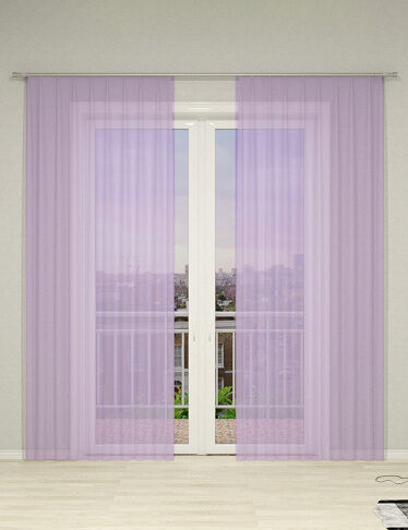 VEDIA Voile Vorhang «Clic XL», 400 x 240 cm, lila