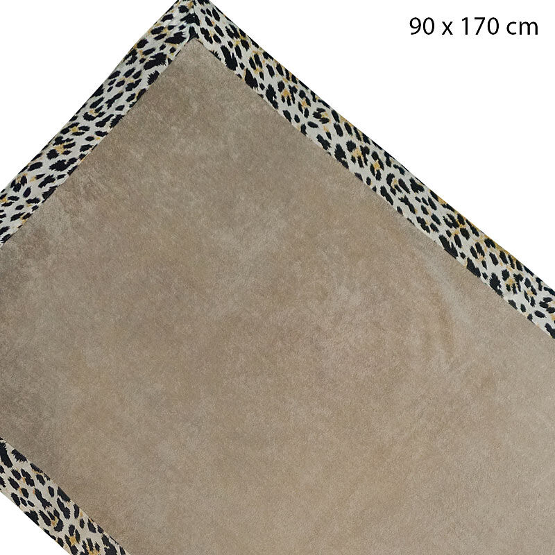 Strandbadetuch Malibu, Frottee aus 100% Baumwolle, 90x170 cm, Leopard