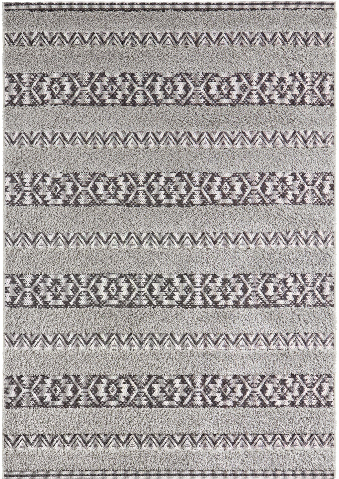 Mint Rugs - Hanse Home koberce Kusový koberec Handira 103909 Grey/Black - 80x150 cm