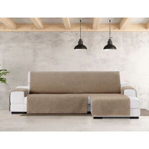 Toscohome Sofabezug 240 cm für Sofa mit rechter Halbinsel Farbe beige - Valeria