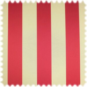 polstereibedarf-online AKTION Trevira CS Jacquard Streifen Möbelstoff Bellevue Rot / Beige