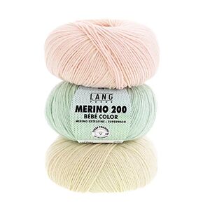 Lang Yarns Wolle Merino 200 Bébé Color 