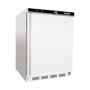 Kühlschrank FOSSA   1x abschließbare Tür   130 Liter, HxBxT 85,5x60x58,5cm   +2/+8°C   Weiß + CHEFGASTRO Geschirrtuch