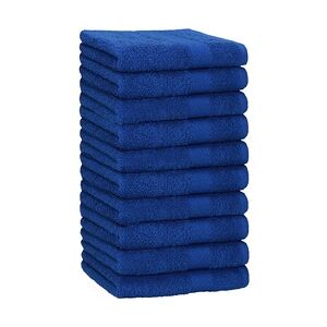 Betz 10 Stück Handtücher PREMIUM 100% Baumwolle Größe 50x100 cm Farbe royalblau