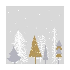 144 Dunisoft®-Servietten 40 x 40 cm Winter Trees