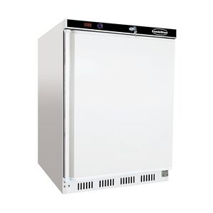 Kühlschrank FOSSA   1x abschließbare Tür   130 Liter, HxBxT 85,5x60x58,5cm   +2/+8°C   Weiß + CHEFGASTRO Geschirrtuch