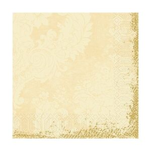 1000 Duni Tissue-Servietten 40 x 40 cm Royal Cream 3-lagig