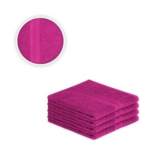 EXKLUSIV HEIMTEXTIL 4 x Handtuch 500 g/m2  50 x 100 cm Pink