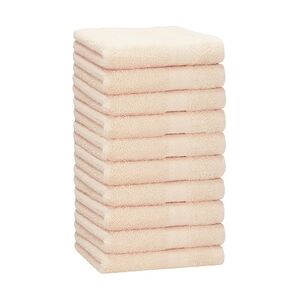 Betz 10 Stück Handtücher PREMIUM 100% Baumwolle Größe 50x100 cm Farbe beige