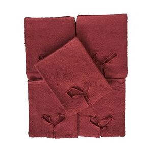 EXKLUSIV HEIMTEXTIL Handtuch mit Nasenschlitz für Massageliege 5 Stück Bordeaux