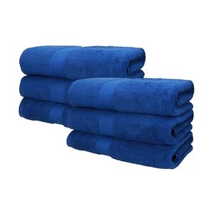 Betz 6 Stück Saunatücher Saunatuch Saunahandtuch Set Premium 100% Baumwolle Frottier XXL Badetuch Strandtuch Größe 70x200 cm Farbe royalblau