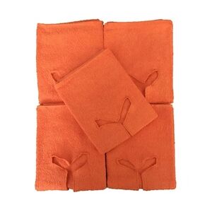 EXKLUSIV HEIMTEXTIL Handtuch mit Nasenschlitz für Massageliege 5 Stück Terrakotta