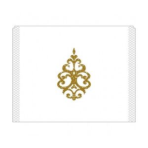 Sovie HORECA Eierwärmer Royal Line Gold aus Tissue 9-lagig, 105 x 82 mm, 150 Stück - Ornament