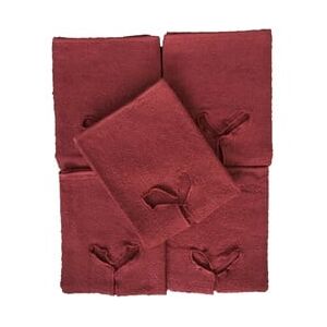 EXKLUSIV HEIMTEXTIL Handtuch mit Nasenschlitz für Massageliege 5 Stück Bordeaux