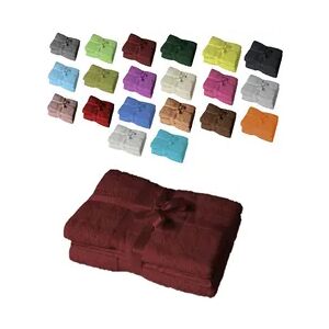 EXKLUSIV HEIMTEXTIL Duschtuch 2er Set 70 x 140 cm Bordeaux