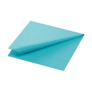 2000 Duni Tissue-Servietten 24 x 24 cm Mint Blue 3-lagig