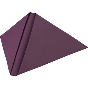 Serviette Dunilin Plum 40x40 cm 1/4 Falz 45 Stück