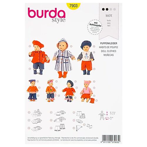 burda Schnitt 7903 "Puppenkleider"