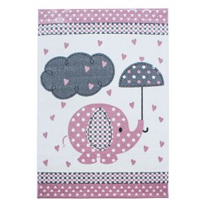 Kids Børnetæppe Elefant - Pink - 200x290