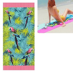 shopnbutik Sommer Beach Håndklæder Absorberende mikrofiber Strandhåndklæder Voksen Hurtig Tør Camping Stor svømning Bruser Yoga Sportshåndklæder (fugleblade)