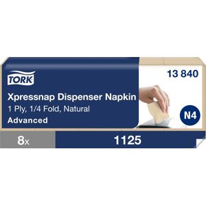 Tork N4 Xpressnap Serviet, Natur, 1125 Stk