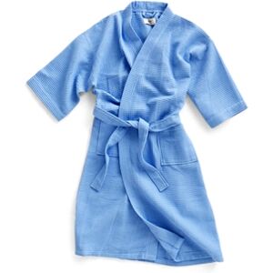 Hay Waffle Bathrobe One Size - Sky Blue