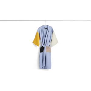 HAY Waffle Bathrobe One Size - Dusty Blue Multi