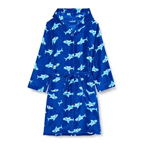 Playshoes Fleece Bathrobe, Unisex Children's Dressing Gown, Shark