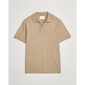 NN07 Ryan Cotton/Linen Polo Greige men XXL Beige