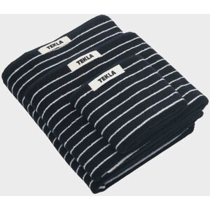 Tekla Guest Towel 30x50 Black Stripes 30x50